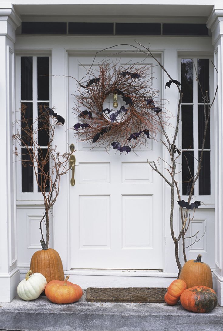 Halloween door wreath