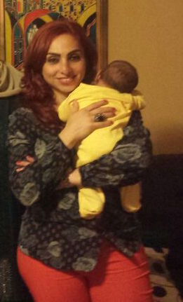 Rania 1 month after birth