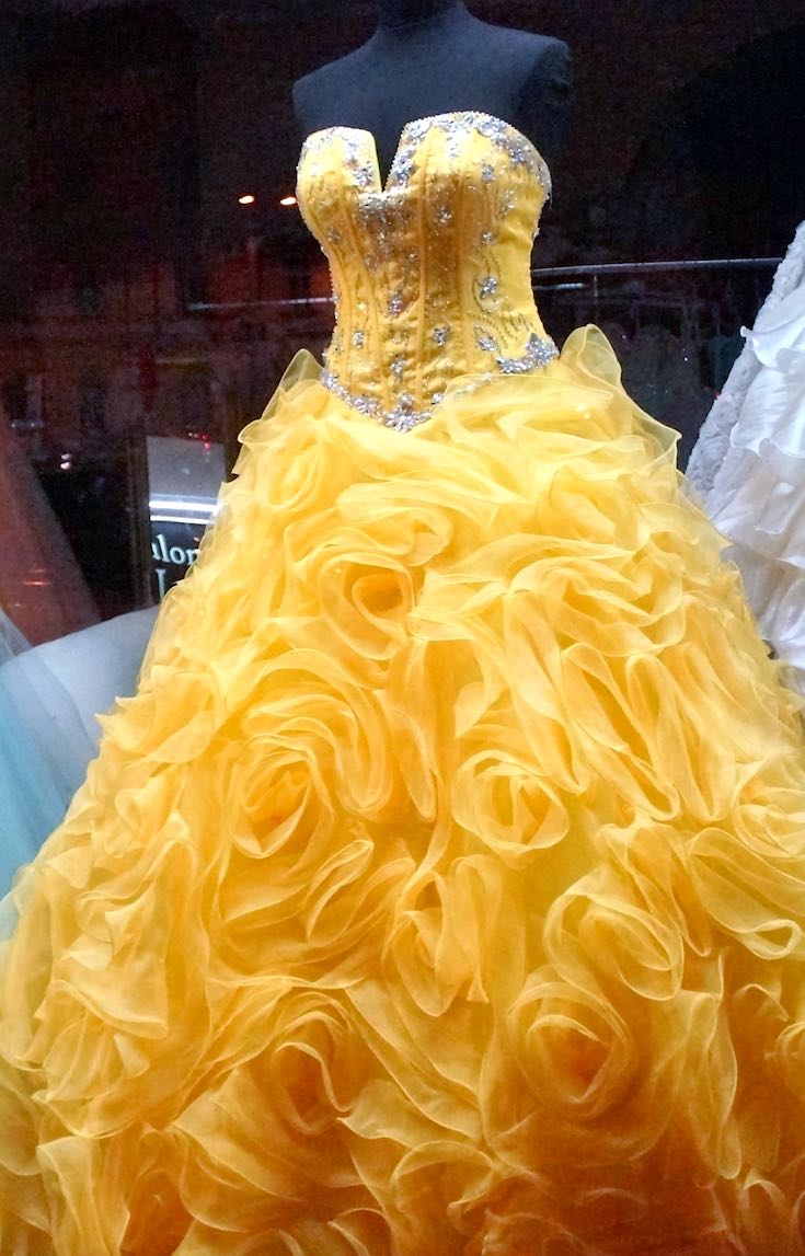 Yellow prom dress