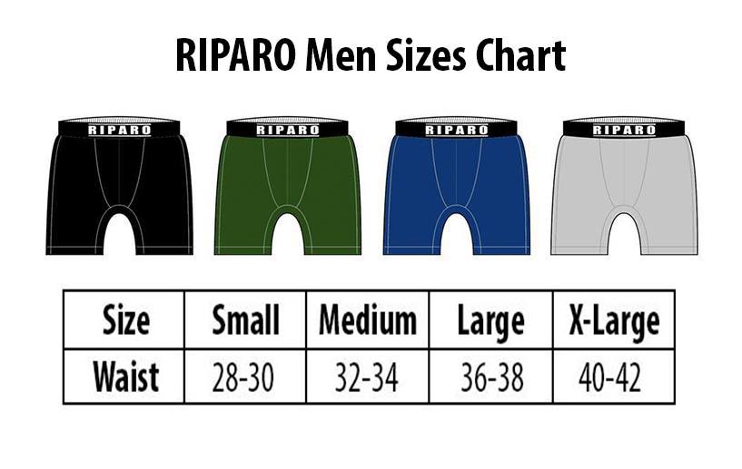 Riparo Underwear colour chart