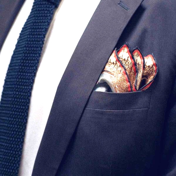 4 point fold pocket square