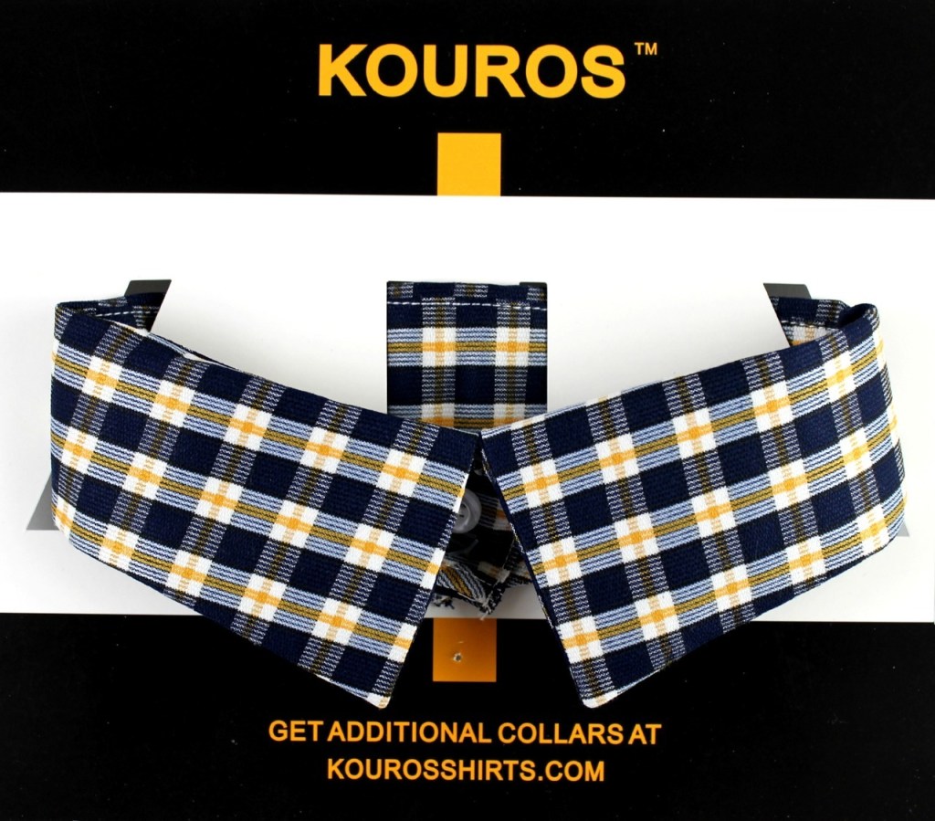 OnCollar in blue yellow plaid