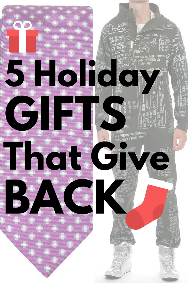 5 Holiday gifts that give back