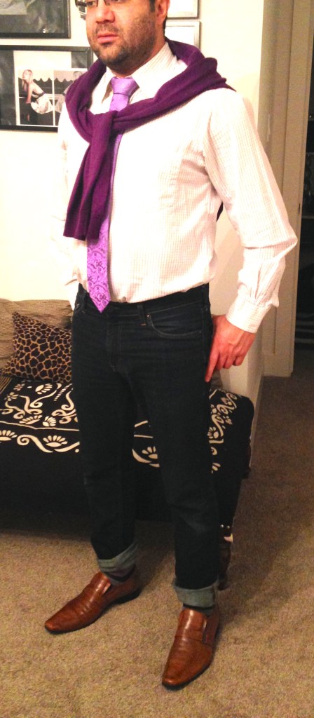 Preppy style in purple