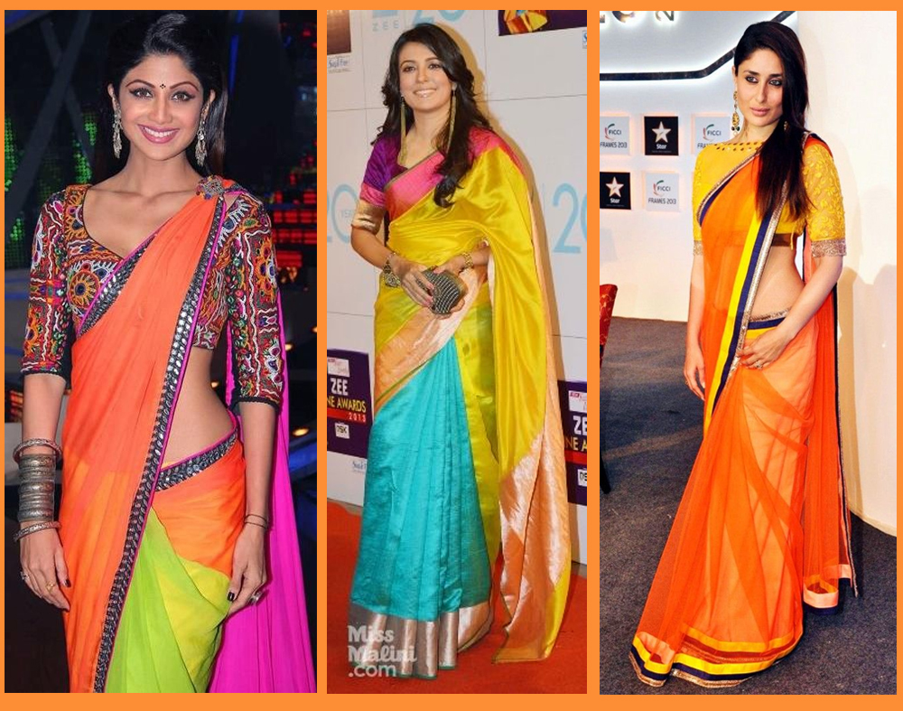 Colourful wedding dresses